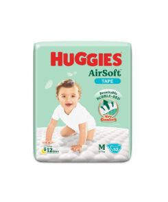 Huggies AirSoft Tape M Belts System Diaper 6-11 kg 52 pcs (Malaysia)