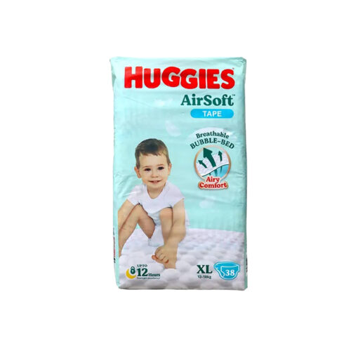 Huggies AirSoft Tape XL Belts System Diaper 13-18 kg 38 pcs (Malaysia)