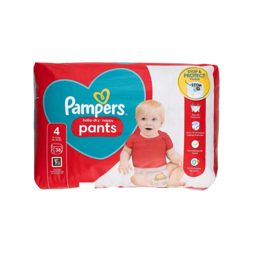 Pampers Baby Dry Diaper Size 4 Pant 9-15 kg 72 pcs Jumbo Pack (UK)