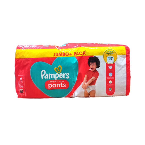 Pampers Baby Dry Diaper Size 6 Pant 14-19 kg 54 pcs Jumbo Pack (UK)