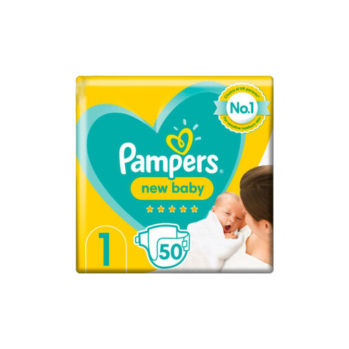 Pampers Premium Newborn Diapers Size 1 Belt 2-5 kg- 50 pcs (UK)