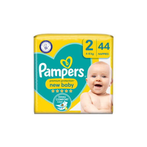 Pampers Premium Newborn Diapers Size 2 Belt 4-8 kg- 44 pcs (UK)