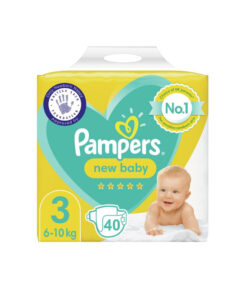 Pampers Premium Newborn Diapers Size 3 Belt 6-10 kg- 40 pcs (UK)