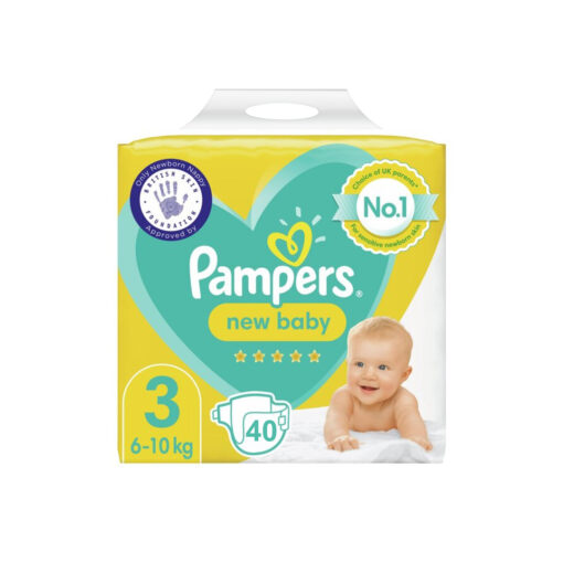 Pampers Premium Newborn Diapers Size 3 Belt 6-10 kg- 40 pcs (UK)